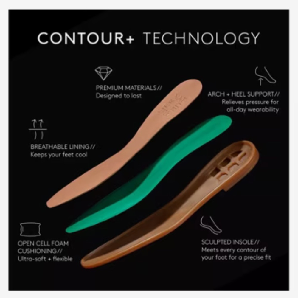 Naturalizer Black Leather Flats - Picture 4 of 6